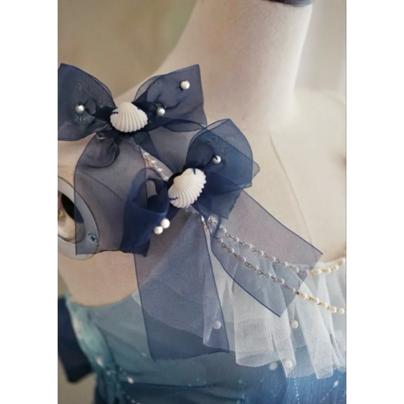 The Garden of the Sirens Ocean Vacation Style JSK Dress 💙🩵🤍 - Picture 16 of 16